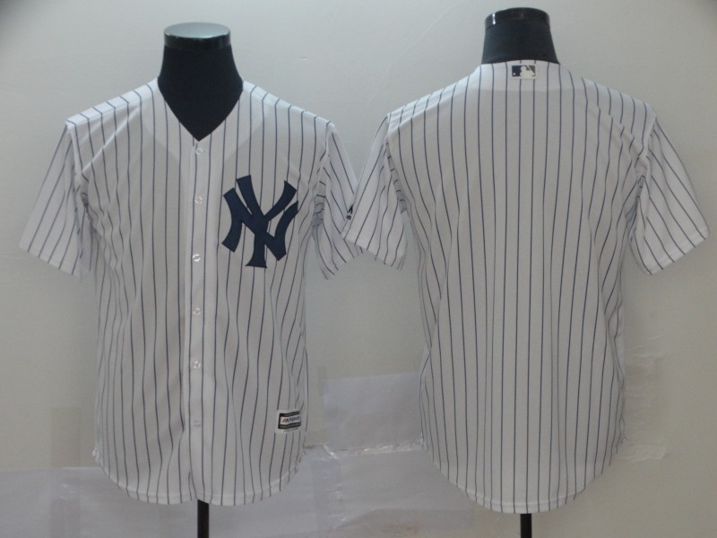 Men's New York Yankees White Cool Base Player Stitched MLB Jersey