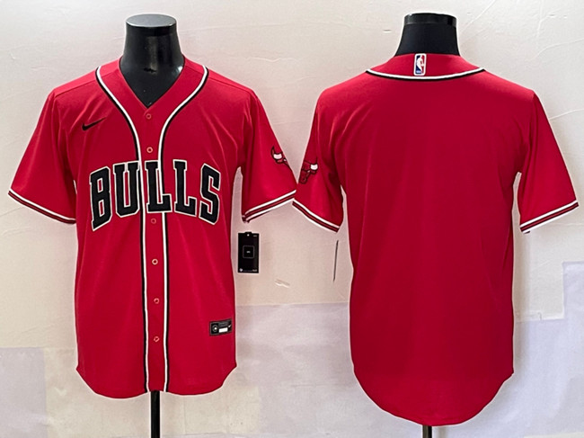 Men's Chicago Bulls Blank Red Cool Base Stitched Baseball Jerseyersey Men's Chicago Bulls Blank Red Cool Base Stitched Baseball Jerseyersey