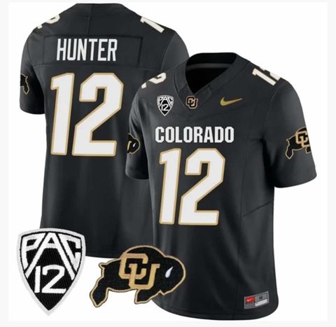 Youth Colorado Buffaloes ACTIVE PLAYER Custom Black  Stitched Football Jersey