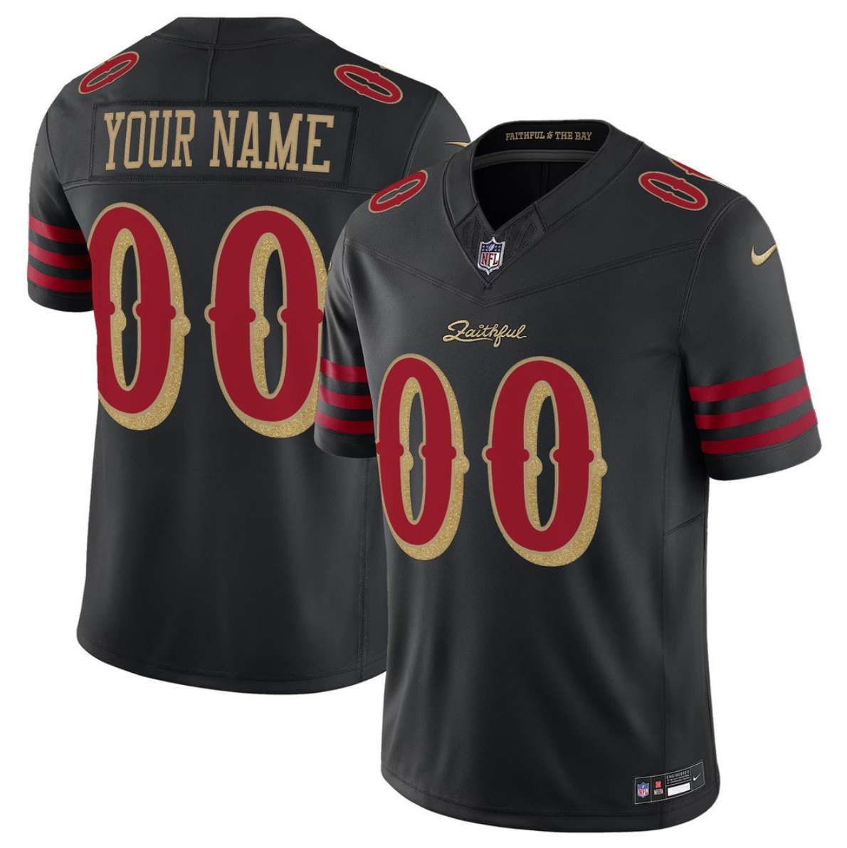 Men's San Francisco 49ers Active Player Custom Black 2025 F.U.S.E. “Rivalries” Vapor Limited Stitched Football Jersey Men's San Francisco 49ers Active Player Custom Black 2025 F.U.S.E. “Rivalries” Vapor Limited Stitched Football Jersey