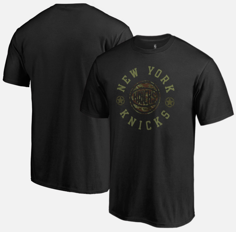 Men's New York Knicks Black Liberty T-Shirt
