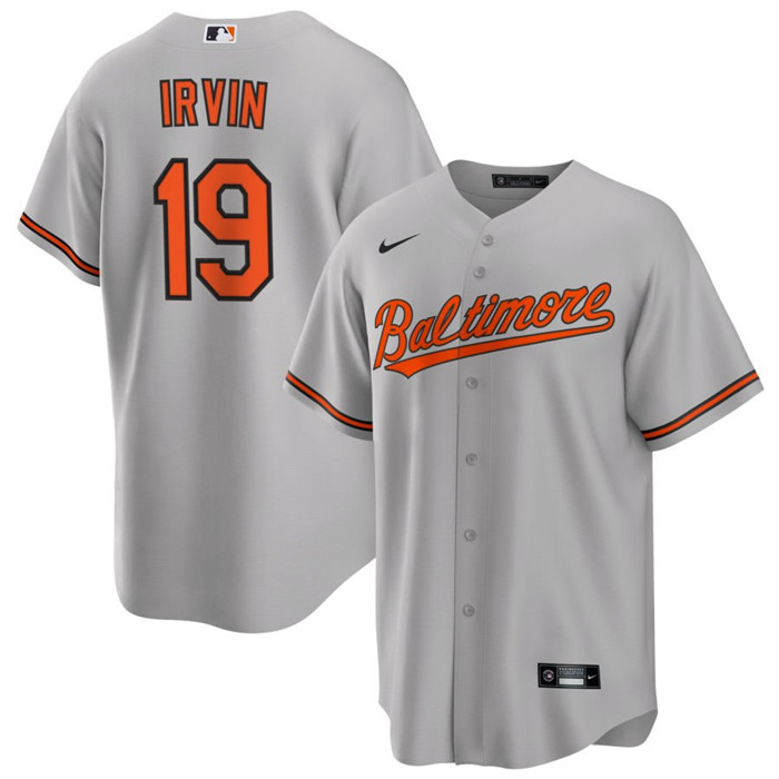 Men's Baltimore Orioles #19 Cole Irvin Grey Cool Base Stitched Jersey Men's Baltimore Orioles #19 Cole Irvin Grey Cool Base Stitched Jersey