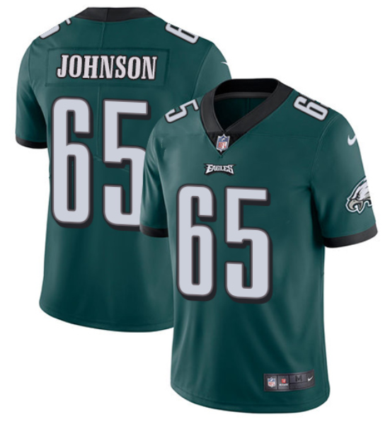 Men's Philadelphia Eagles #65 Lane Johnson Green Vapor Untouchable Limited Stitched Jersey Men's Philadelphia Eagles #65 Lane Johnson Green Vapor Untouchable Limited Stitched Jersey