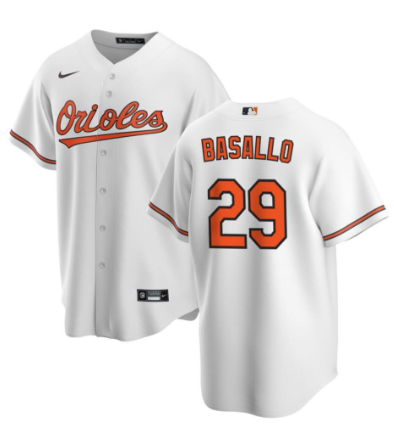 Men's Baltimore Orioles Custom White Cool Base Stitched Jersey