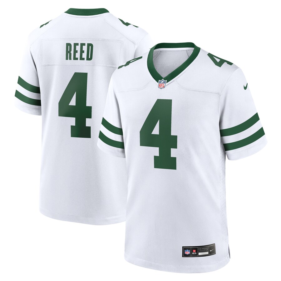 Men's New York Jets #4 D.J. Reed White 2024 F.U.S.E. Vapor Limited Stitched Jersey