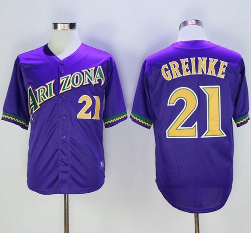 Diamondbacks #21 Zack Greinke Purple Cooperstown Stitched MLB Jersey Diamondbacks #21 Zack Greinke Purple Cooperstown Stitched MLB Jersey