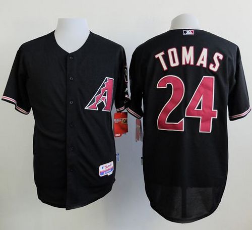 Diamondbacks #24 Yasmany Tomas Black Cool Base Stitched MLB Jersey Diamondbacks #24 Yasmany Tomas Black Cool Base Stitched MLB Jersey