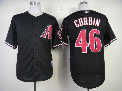 Diamondbacks #46 Patrick Corbin Black Cool Base Stitched MLB Jersey Diamondbacks #46 Patrick Corbin Black Cool Base Stitched MLB Jersey