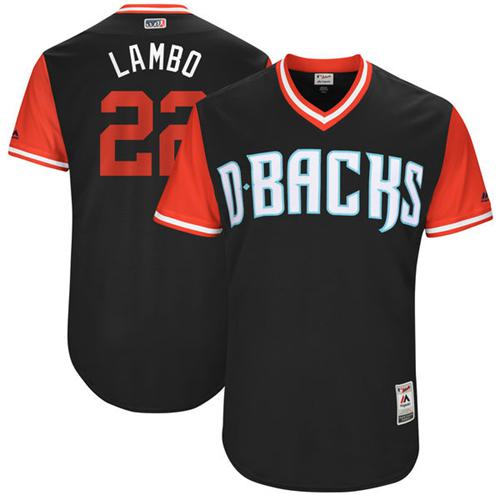 Diamondbacks #22 Jake Lamb Black "Lambo" Players Weekend Authentic Stitched MLB Jersey Diamondbacks #22 Jake Lamb Black "Lambo" Players Weekend Authentic Stitched MLB Jersey