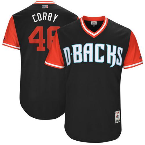 Diamondbacks #46 Patrick Corbin Black "Corby" Players Weekend Authentic Stitched MLB Jersey Diamondbacks #46 Patrick Corbin Black "Corby" Players Weekend Authentic Stitched MLB Jersey