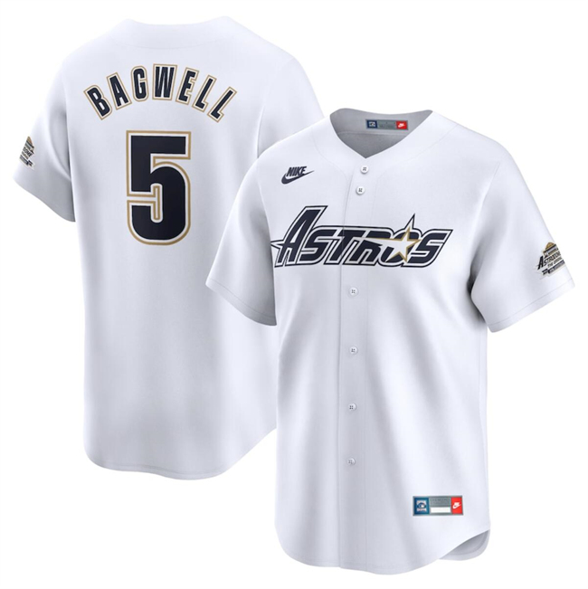 Men's Houston Astros #5 Jeff Bagwell Cream Cooperstown Collection Limited Stitched Baseball Jersey Men's Houston Astros #5 Jeff Bagwell Cream Cooperstown Collection Limited Stitched Baseball Jersey