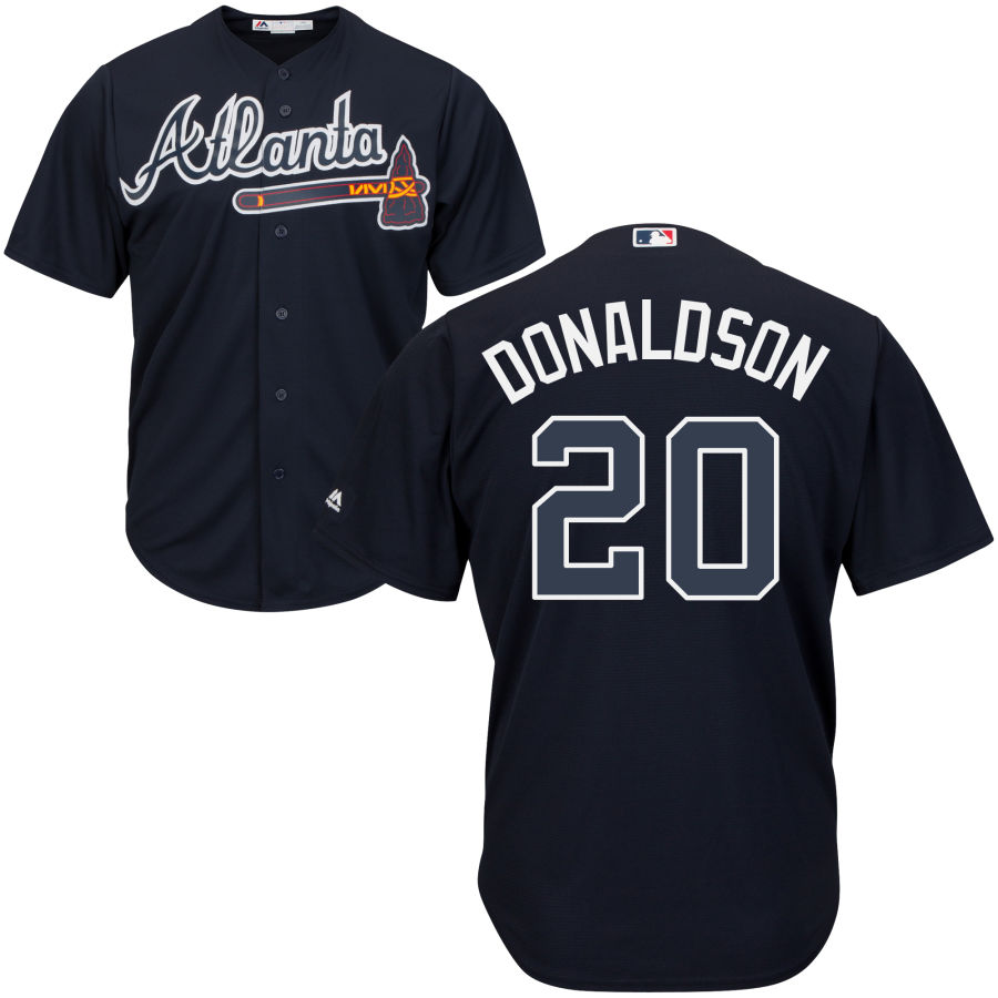 Braves #20 Josh Donaldson Navy Blue New Cool Base Stitched MLB Jersey Braves #20 Josh Donaldson Navy Blue New Cool Base Stitched MLB Jersey