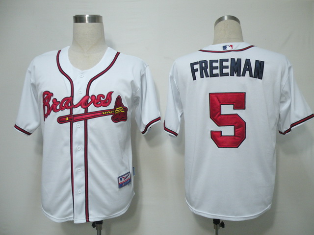 Braves #5 Freddie Freeman White Cool Base Stitched MLB Jersey Braves #5 Freddie Freeman White Cool Base Stitched MLB Jersey