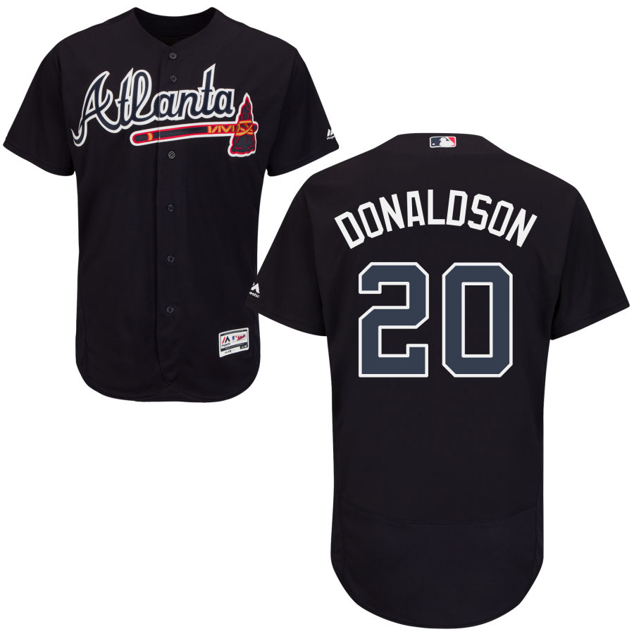 Braves #20 Josh Donaldson Navy Blue Flexbase Authentic Collection Stitched MLB Jersey Braves #20 Josh Donaldson Navy Blue Flexbase Authentic Collection Stitched MLB Jersey