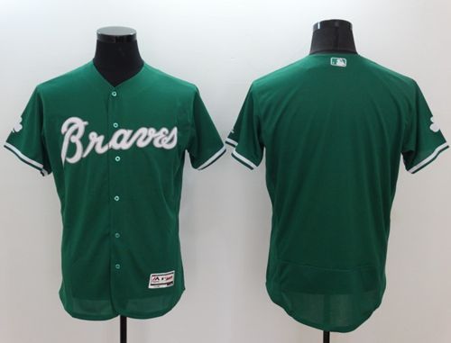 Braves Blank Green Celtic Flexbase Authentic Collection Stitched MLB Jersey Braves Blank Green Celtic Flexbase Authentic Collection Stitched MLB Jersey
