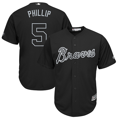 Braves #5 Freddie Freeman Black "Phillip" Players Weekend Cool Base Stitched MLB Jersey Braves #5 Freddie Freeman Black "Phillip" Players Weekend Cool Base Stitched MLB Jersey