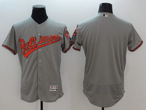 Orioles Blank Grey Flexbase Authentic Collection Stitched MLB Jersey Orioles Blank Grey Flexbase Authentic Collection Stitched MLB Jersey