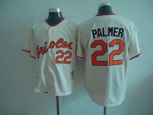 Mitchell And Ness Orioles #22 Jim Palmer Cream Throwback Stitched MLB Jersey Mitchell And Ness Orioles #22 Jim Palmer Cream Throwback Stitched MLB Jersey