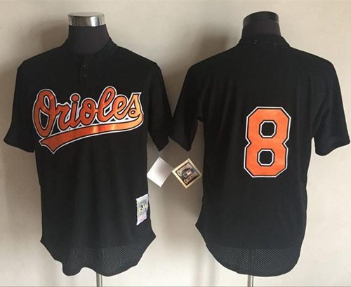 Mitchell And Ness 1997 Orioles #8 Cal Ripken Black Throwback Stitched MLB Jersey Mitchell And Ness 1997 Orioles #8 Cal Ripken Black Throwback Stitched MLB Jersey