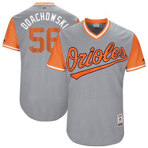 Orioles #56 Darren O'Day Gray 