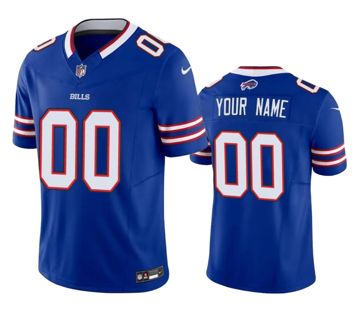 Men's Buffalo Bills Active Player Custom Blue 2023 F.U.S.E. Vapor Untouchable Limited Stitched Football Jersey