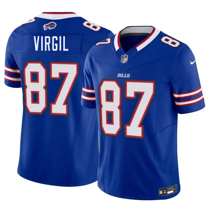 Men's Buffalo Bills #87 Jalen Virgil Blue 2026 F.U.S.E. Vapor Untouchable Limited Stitched Football Jersey