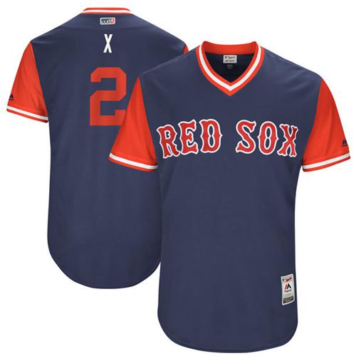 Red Sox #2 Xander Bogaerts Navy 
