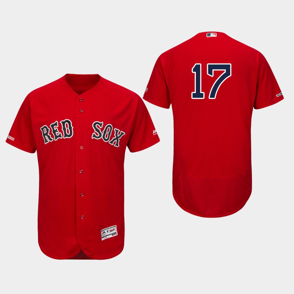 Red Sox #17 Nathan Eovaldi Red Flexbase Authentic Collection Stitched MLB Jersey