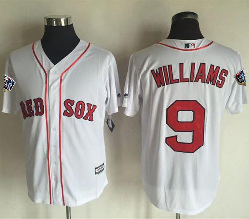 Red Sox #9 Ted Williams White New Cool Base 2018 World Series Stitched MLB Jersey Red Sox #9 Ted Williams White New Cool Base 2018 World Series Stitched MLB Jersey
