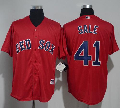 Red Sox #41 Chris Sale Red New Cool Base Stitched MLB Jersey Red Sox #41 Chris Sale Red New Cool Base Stitched MLB Jersey
