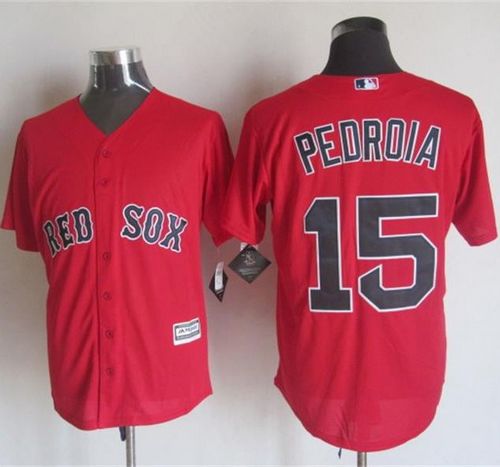 Red Sox #15 Dustin Pedroia Red New Cool Base Stitched MLB Jersey Red Sox #15 Dustin Pedroia Red New Cool Base Stitched MLB Jersey
