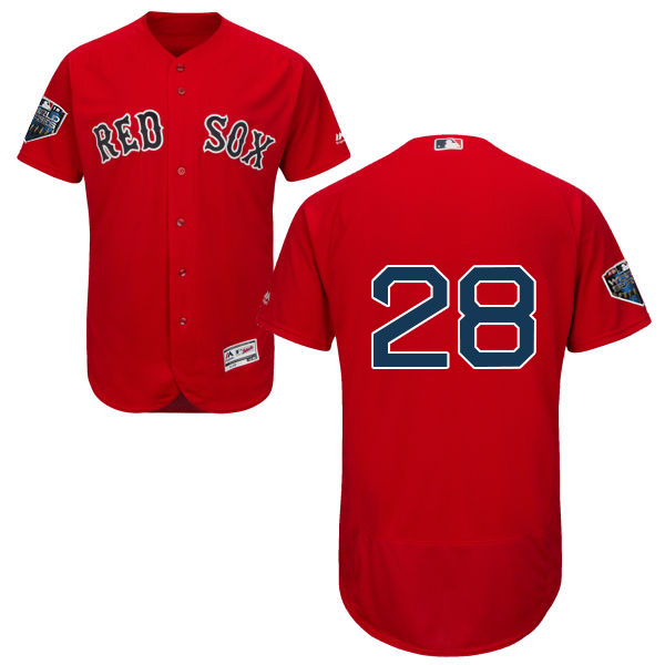 Red Sox #28 J. D. Martinez Red Flexbase Authentic Collection 2018 World Series Stitched MLB Jersey Red Sox #28 J. D. Martinez Red Flexbase Authentic Collection 2018 World Series Stitched MLB Jersey