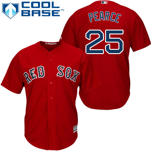 Red Sox #25 Steve Pearce Red New Cool Base Stitched MLB Jersey Red Sox #25 Steve Pearce Red New Cool Base Stitched MLB Jersey