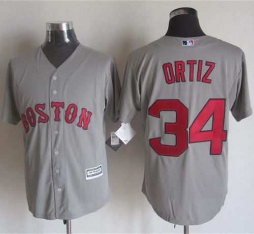 Red Sox #34 David Ortiz Grey New Cool Base Stitched MLB Jersey Red Sox #34 David Ortiz Grey New Cool Base Stitched MLB Jersey