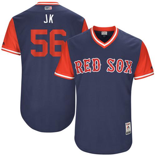 Red Sox #56 Joe Kelly Navy "JK" Players Weekend Authentic Stitched MLB Jersey Red Sox #56 Joe Kelly Navy "JK" Players Weekend Authentic Stitched MLB Jersey