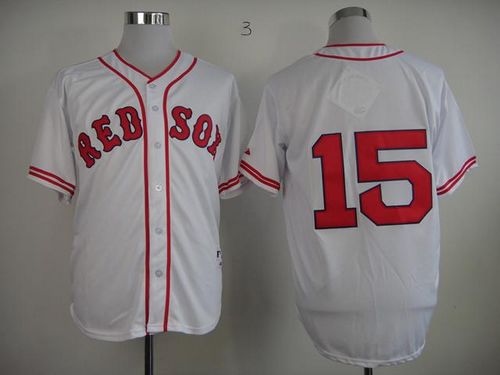 Red Sox #15 Dustin Pedroia White 1936 Turn Back The Clock Stitched MLB Jersey Red Sox #15 Dustin Pedroia White 1936 Turn Back The Clock Stitched MLB Jersey