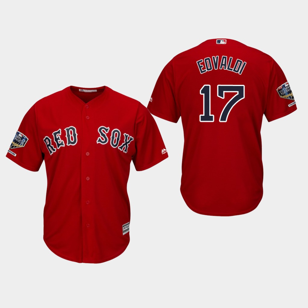 Red Sox #17 Nathan Eovaldi Red New Cool Base 2018 World Series Stitched MLB Jersey Red Sox #17 Nathan Eovaldi Red New Cool Base 2018 World Series Stitched MLB Jersey