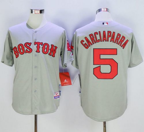 Red Sox #5 Nomar Garciaparra Grey Cool Base Stitched MLB Jersey Red Sox #5 Nomar Garciaparra Grey Cool Base Stitched MLB Jersey