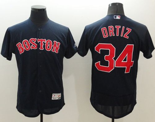 Red Sox #34 David Ortiz Navy Blue Flexbase Authentic Collection Stitched MLB Jersey Red Sox #34 David Ortiz Navy Blue Flexbase Authentic Collection Stitched MLB Jersey