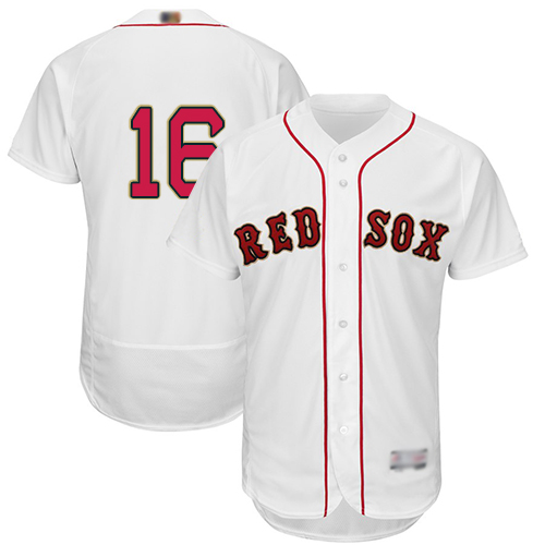 Red Sox #16 Andrew Benintendi White FlexBase Authentic 2019 Gold Program Cool Base Stitched MLB Jersey Red Sox #16 Andrew Benintendi White FlexBase Authentic 2019 Gold Program Cool Base Stitched MLB Jersey