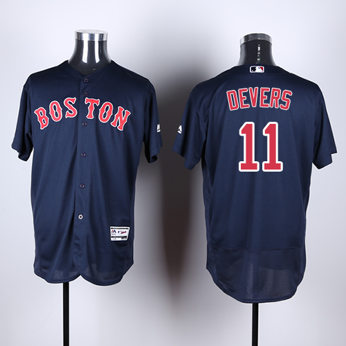 Red Sox #11 Rafael Devers Navy Blue Flexbase Authentic Collection Stitched MLB Jersey Red Sox #11 Rafael Devers Navy Blue Flexbase Authentic Collection Stitched MLB Jersey