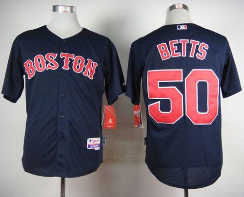 Red Sox #50 Mookie Betts Dark Blue Cool Base Stitched MLB Jersey Red Sox #50 Mookie Betts Dark Blue Cool Base Stitched MLB Jersey