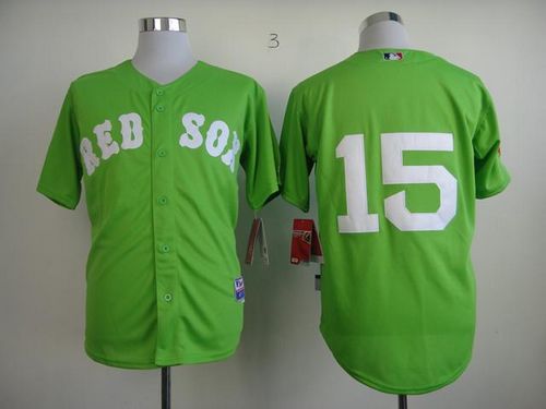 Red Sox #15 Dustin Pedroia Green Stitched MLB Jersey Red Sox #15 Dustin Pedroia Green Stitched MLB Jersey