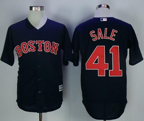 Red Sox #41 Chris Sale Navy Blue New Cool Base Stitched MLB Jersey Red Sox #41 Chris Sale Navy Blue New Cool Base Stitched MLB Jersey