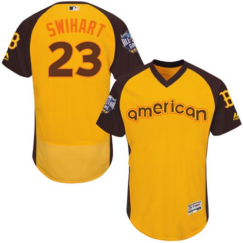 Red Sox #23 Blake Swihart Gold Flexbase Authentic Collection 2016 All-Star American League Stitched MLB Jersey Red Sox #23 Blake Swihart Gold Flexbase Authentic Collection 2016 All-Star American League Stitched MLB Jersey