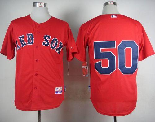Red Sox #50 Mookie Betts Red Cool Base Stitched MLB Jersey Red Sox #50 Mookie Betts Red Cool Base Stitched MLB Jersey