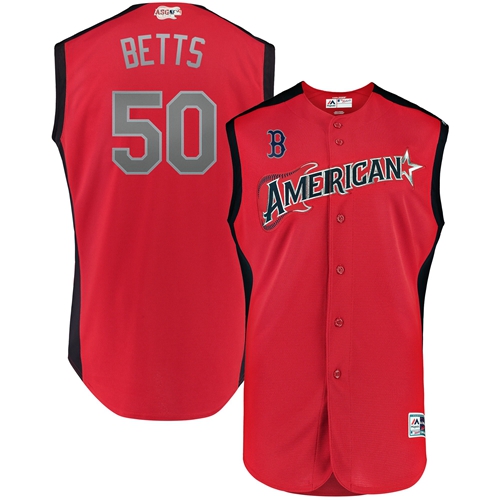 Red Sox #50 Mookie Betts Red 2019 All-Star American League Stitched MLB Jersey Red Sox #50 Mookie Betts Red 2019 All-Star American League Stitched MLB Jersey