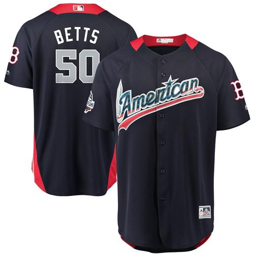 Red Sox #50 Mookie Betts Navy Blue 2018 All-Star American League Stitched MLB Jersey Red Sox #50 Mookie Betts Navy Blue 2018 All-Star American League Stitched MLB Jersey