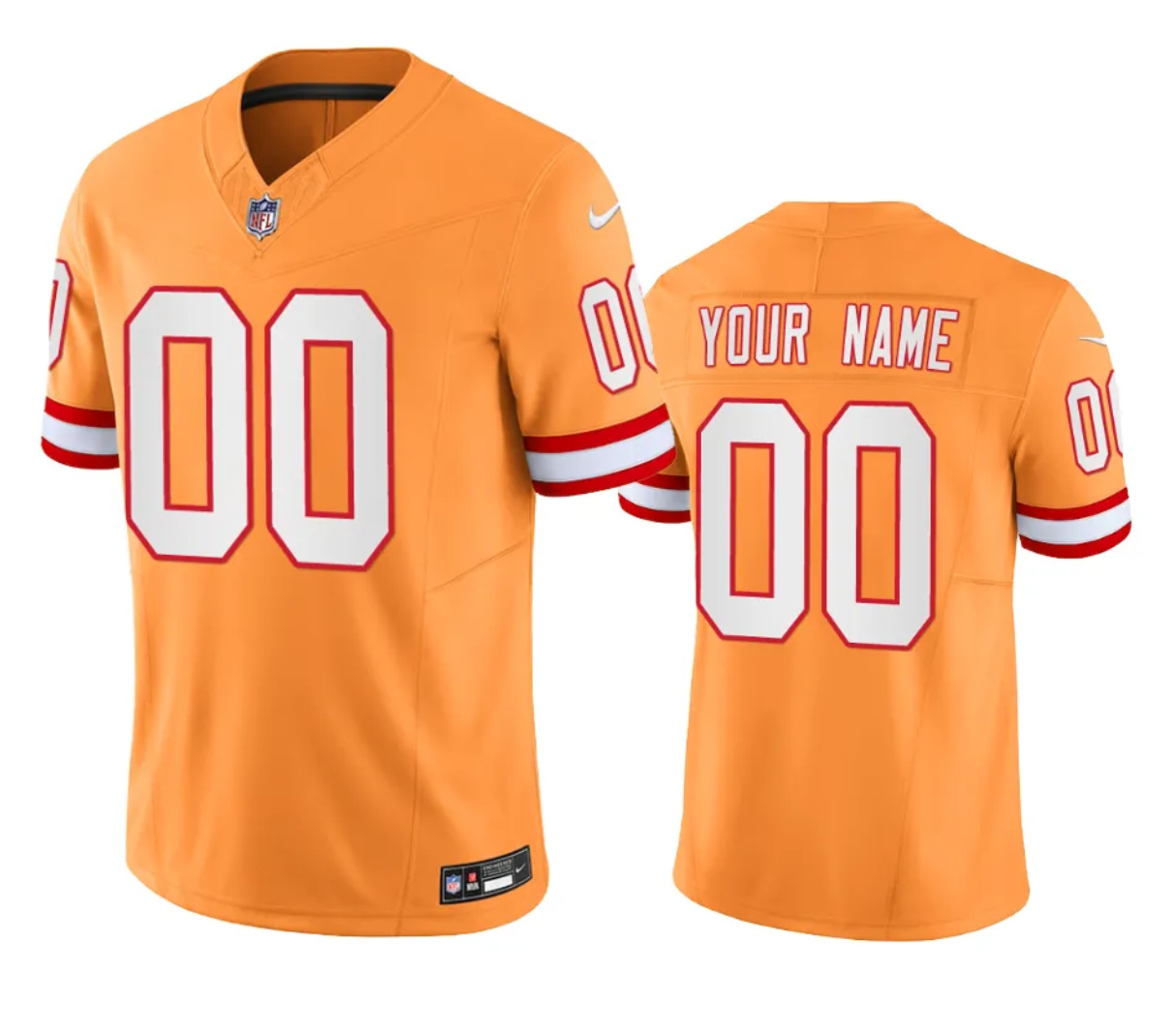 Women's Tampa Bay Buccaneers Active Player Custom Yellow 2023 F.U.S.E Throwback Vapor Untouchable Limited Stitched Football Jersey
