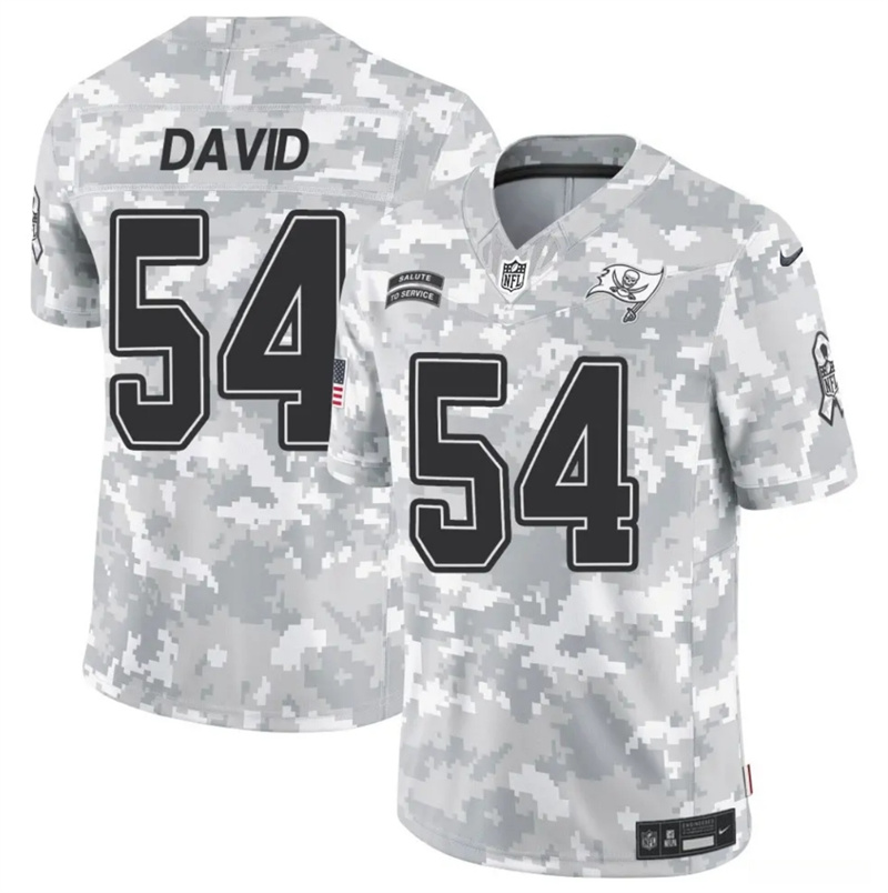 Men's Tampa Bay Buccaneers #54 Lavonte David 2024 F.U.S.E Arctic Camo Salute to Service Limited Stitched Football Jersey Men's Tampa Bay Buccaneers #54 Lavonte David 2024 F.U.S.E Arctic Camo Salute to Service Limited Stitched Football Jersey